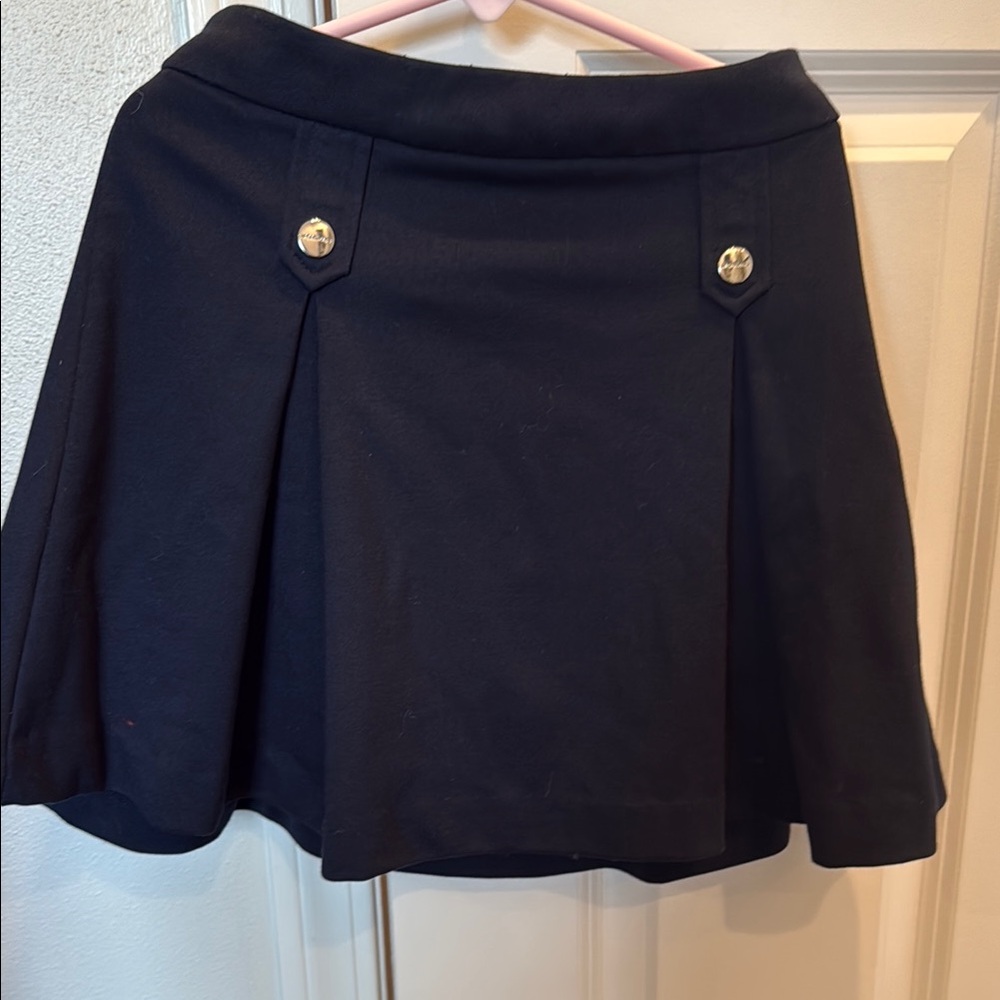 Girls Jacadi Paris Navy Skirt size 10A with Button Accents